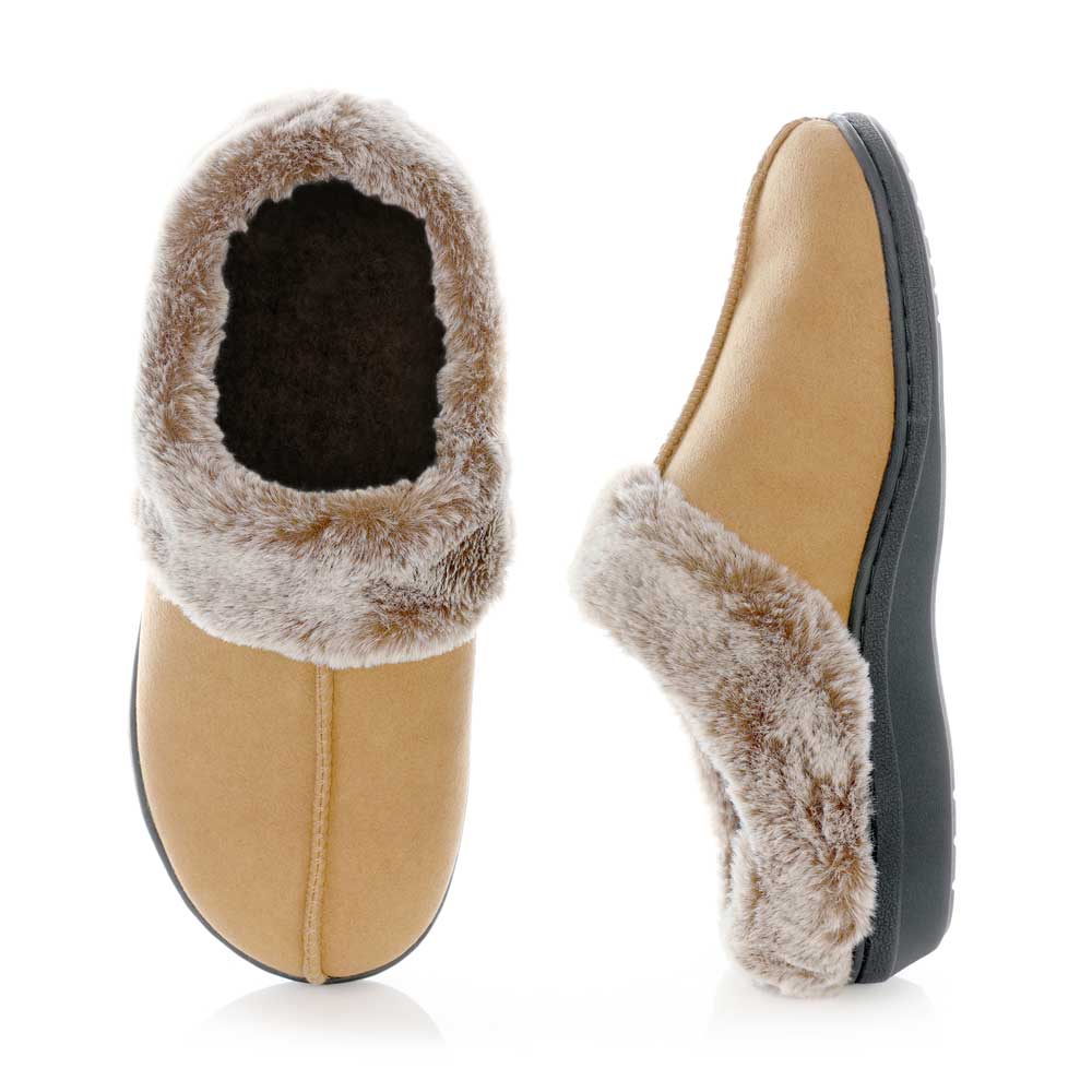 PowerStep Women's Clog Slippers | Plantar Fasciitis Arch Support Orthotic House Shoe