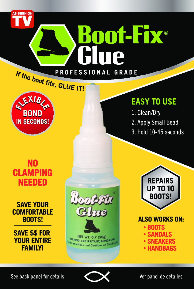 Shoe Glue - Professional Grade, Clear Sole Quick Dry Repair