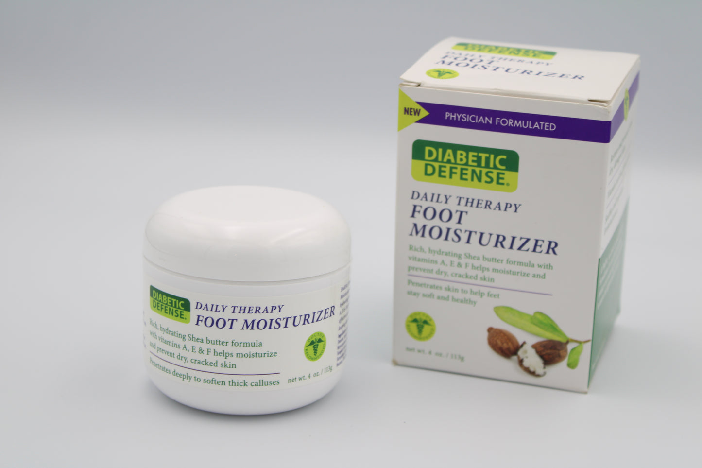 Diabetic Defense Daily Therapy Foot Moisturizer, 4oz
