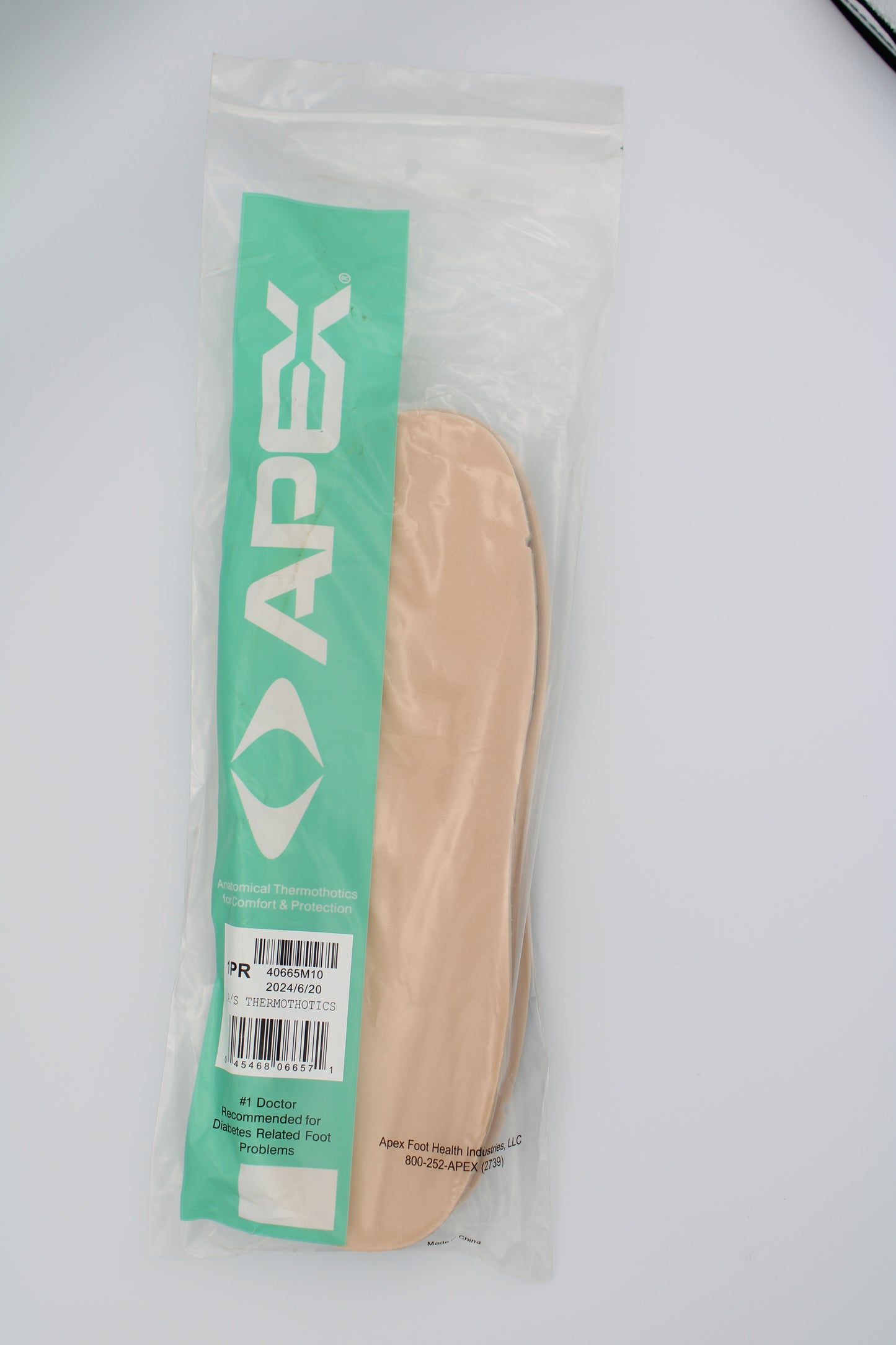 APEX Anatomical Thermothotics for Comfort and Protection - Shoe Inserts for Sensitive and Diabetic Feet