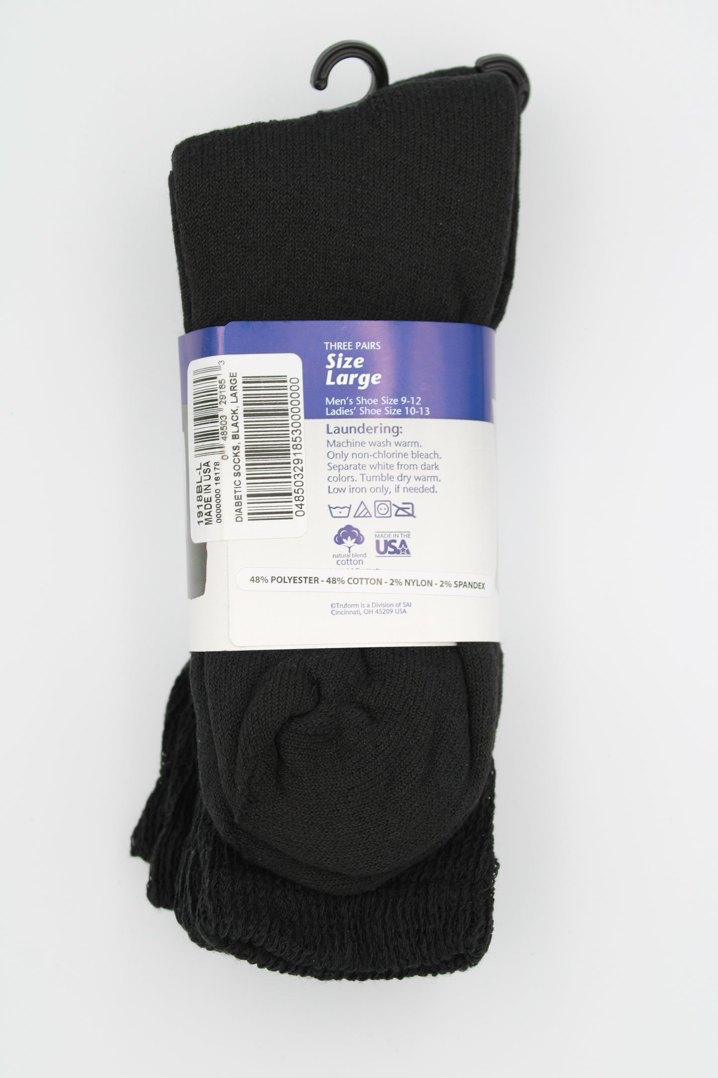 TruForm Loose Fit Top Diabetic Socks