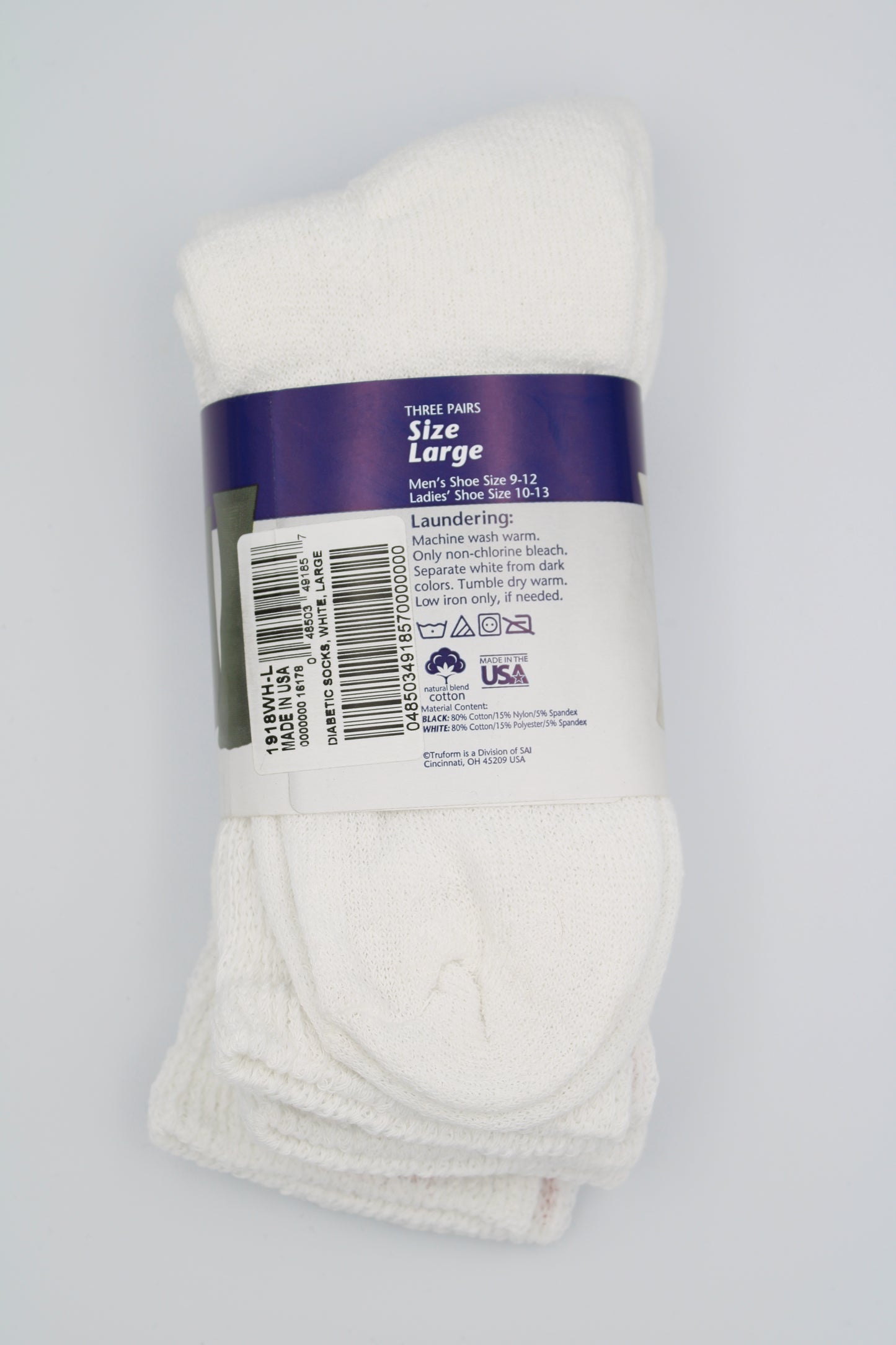 TruForm Loose Fit Top Diabetic Socks