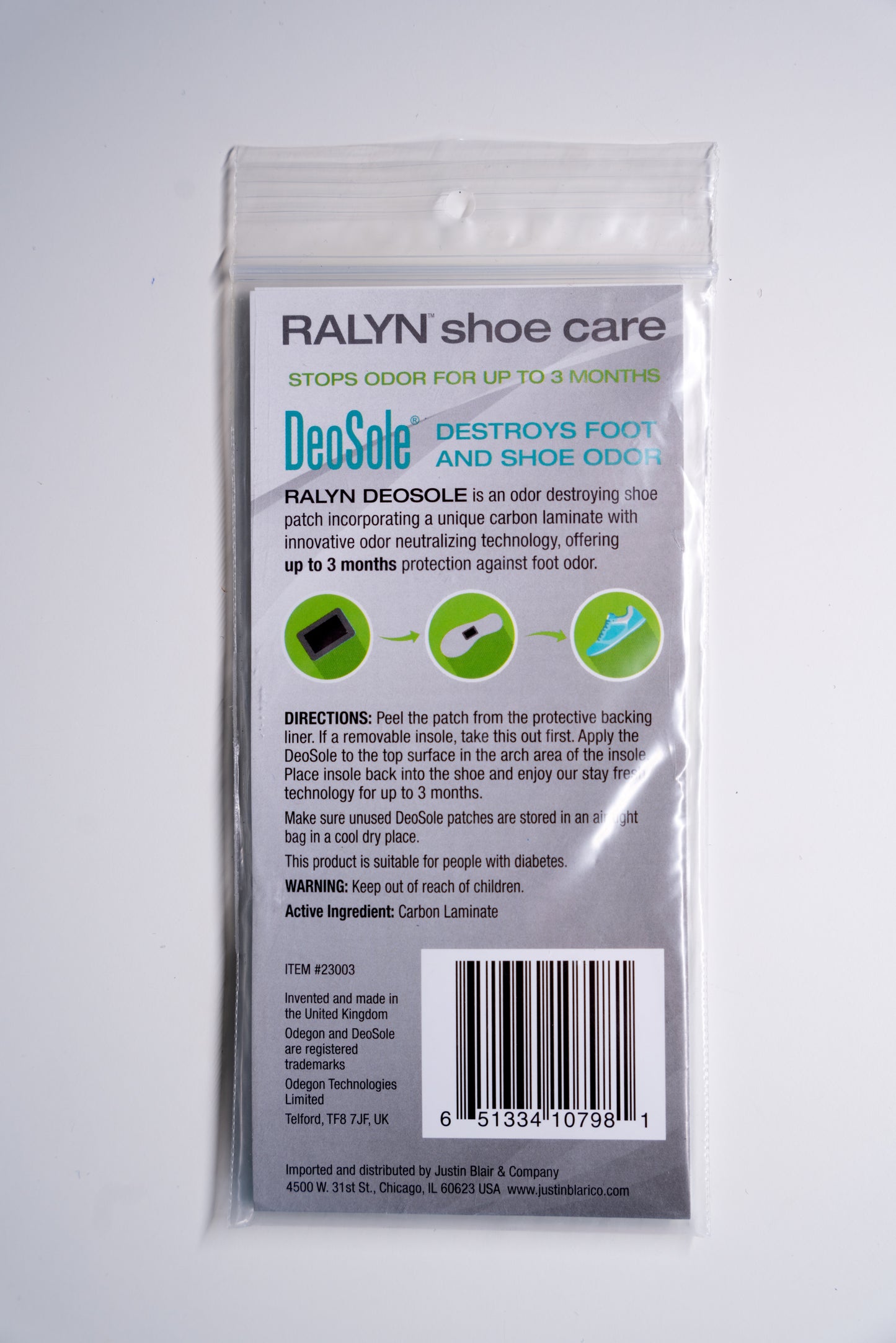 Ralyn DeoSole Odor Destroying Shoe Patch