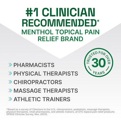 Biofreeze Professional Gel Pain Relief, Knee & Lower Back Pain Relief, Arthritis Pain Reliever, Sore Muscle Relief, Neck Pain Relief, Cooling Joint Pain Relief, Colorless Menthol Gel 4 Fl Oz