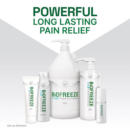 Biofreeze Professional Gel Pain Relief, Knee & Lower Back Pain Relief, Arthritis Pain Reliever, Sore Muscle Relief, Neck Pain Relief, Cooling Joint Pain Relief, Colorless Menthol Gel 4 Fl Oz