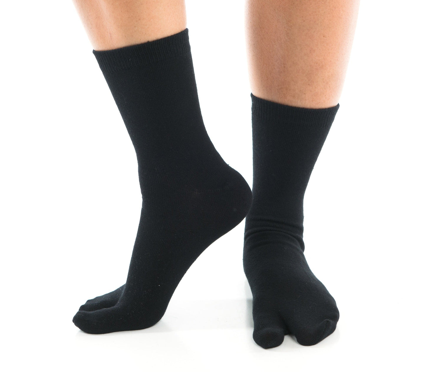 V-Toe Split-Toe Tabi Socks Casual - Black, Khaki or Grey Solid
