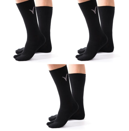 V-Toe Thicker Tabi Athletic Socks - 3 Pairs