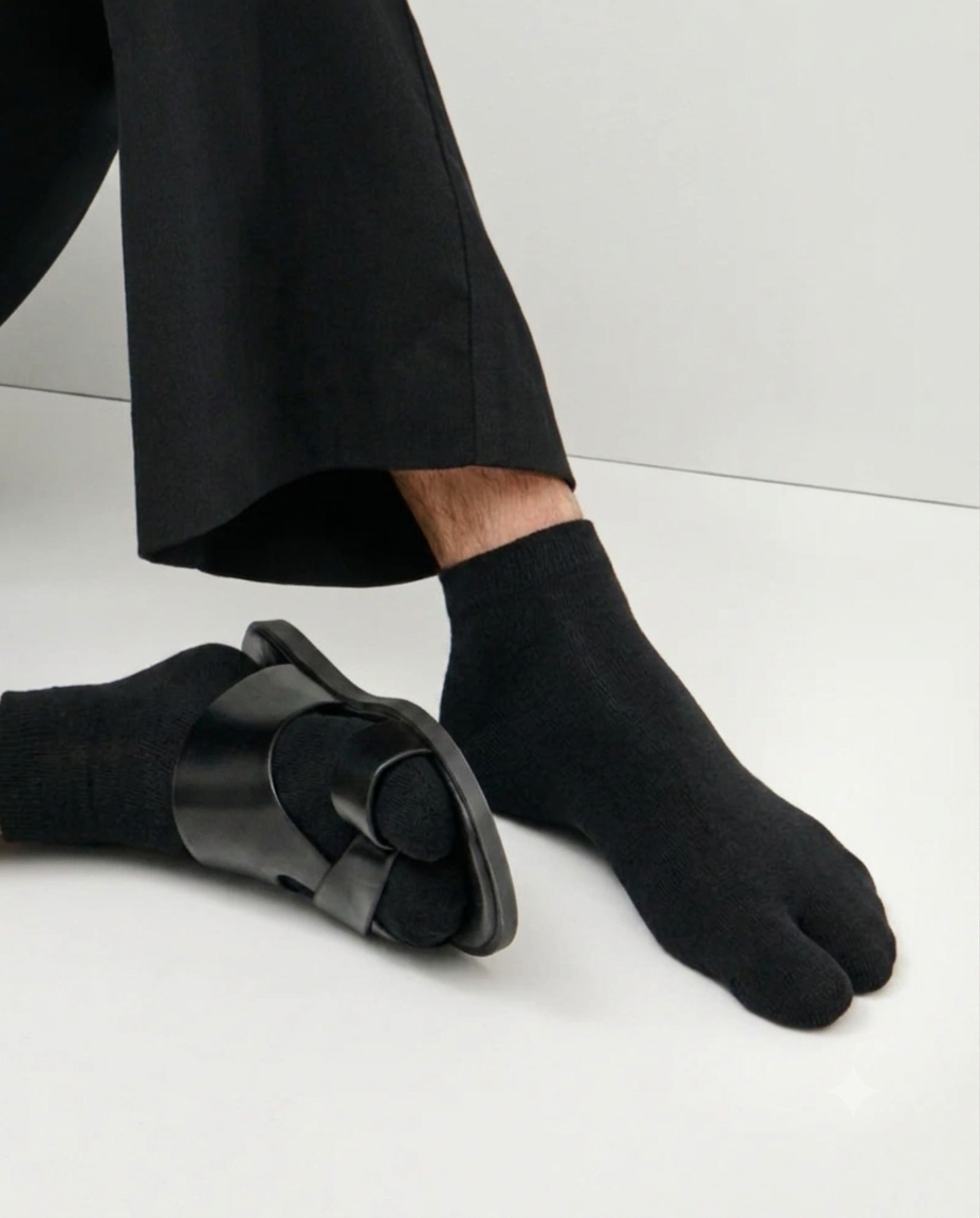 V-Toe Wool Blend Flip-Flop Split-Toe Socks