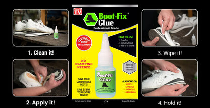 Boot-Fix Glue: Professional Grade Shoe Repair Glue for Boots, Shoes, and More