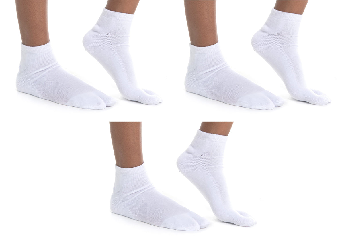 V-Toe Thicker Tabi Athletic Socks - 3 Pairs