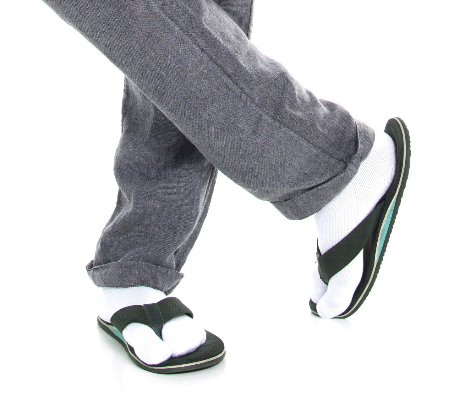 V-Toe Thicker Athletic or Casual Ankle Height Split-Toe Socks