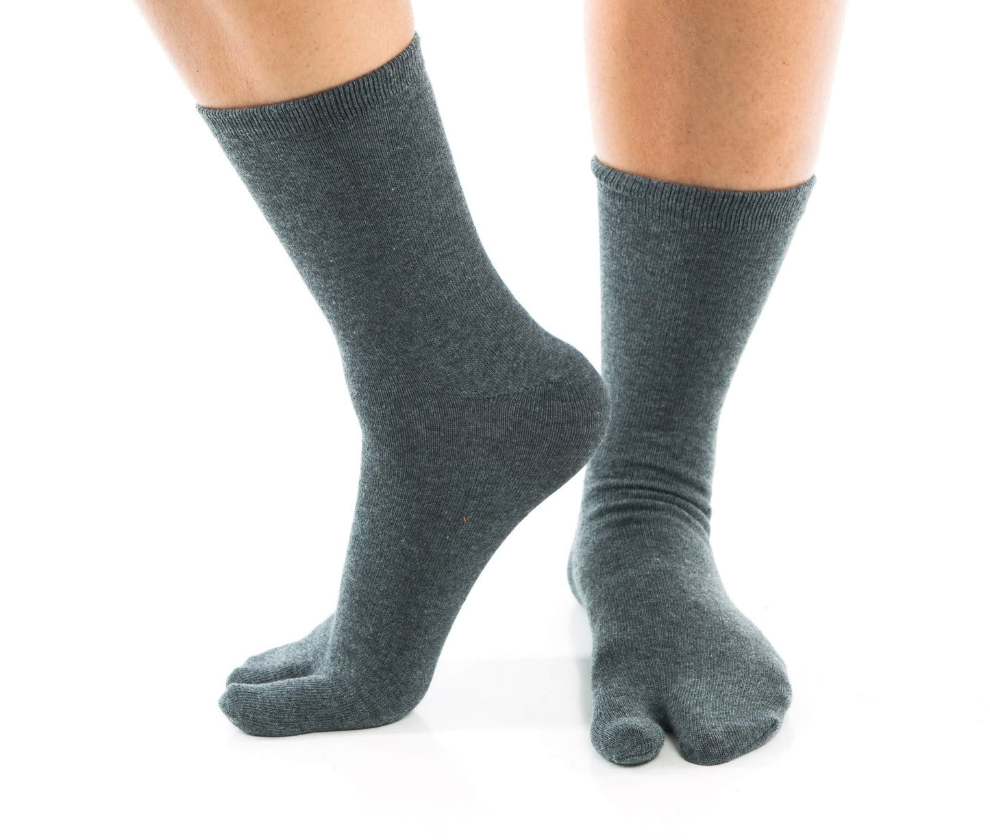 V-Toe Split-Toe Tabi Socks Casual - Black, Khaki or Grey Solid