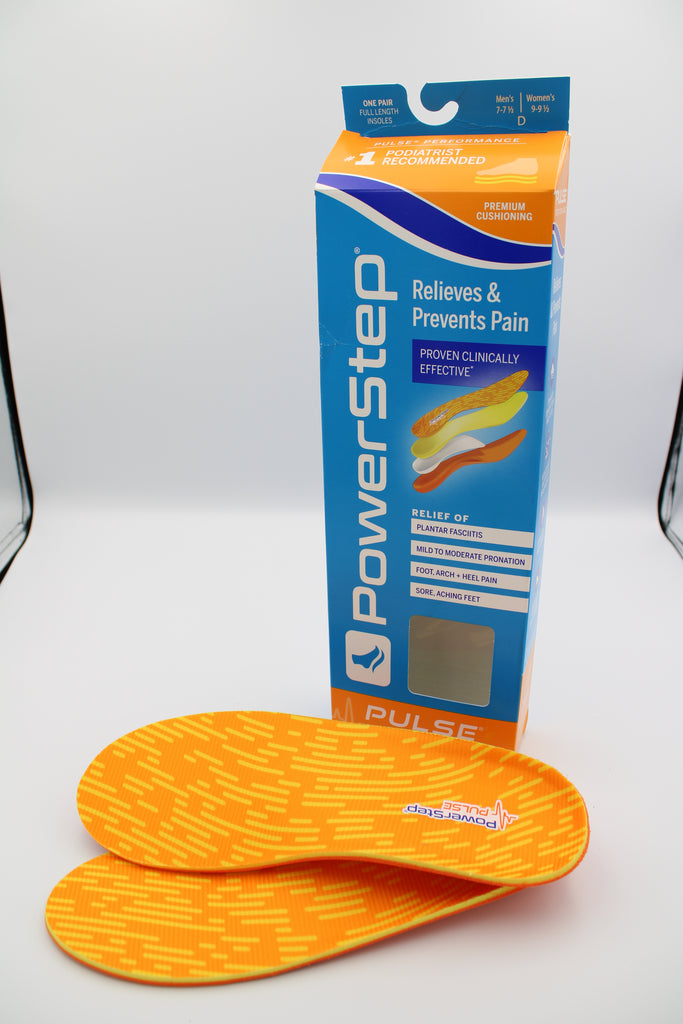 Powerstep PULSE Performance: Premium full Length Insoles for Casual and Athletic shoes, Men's and Women's
