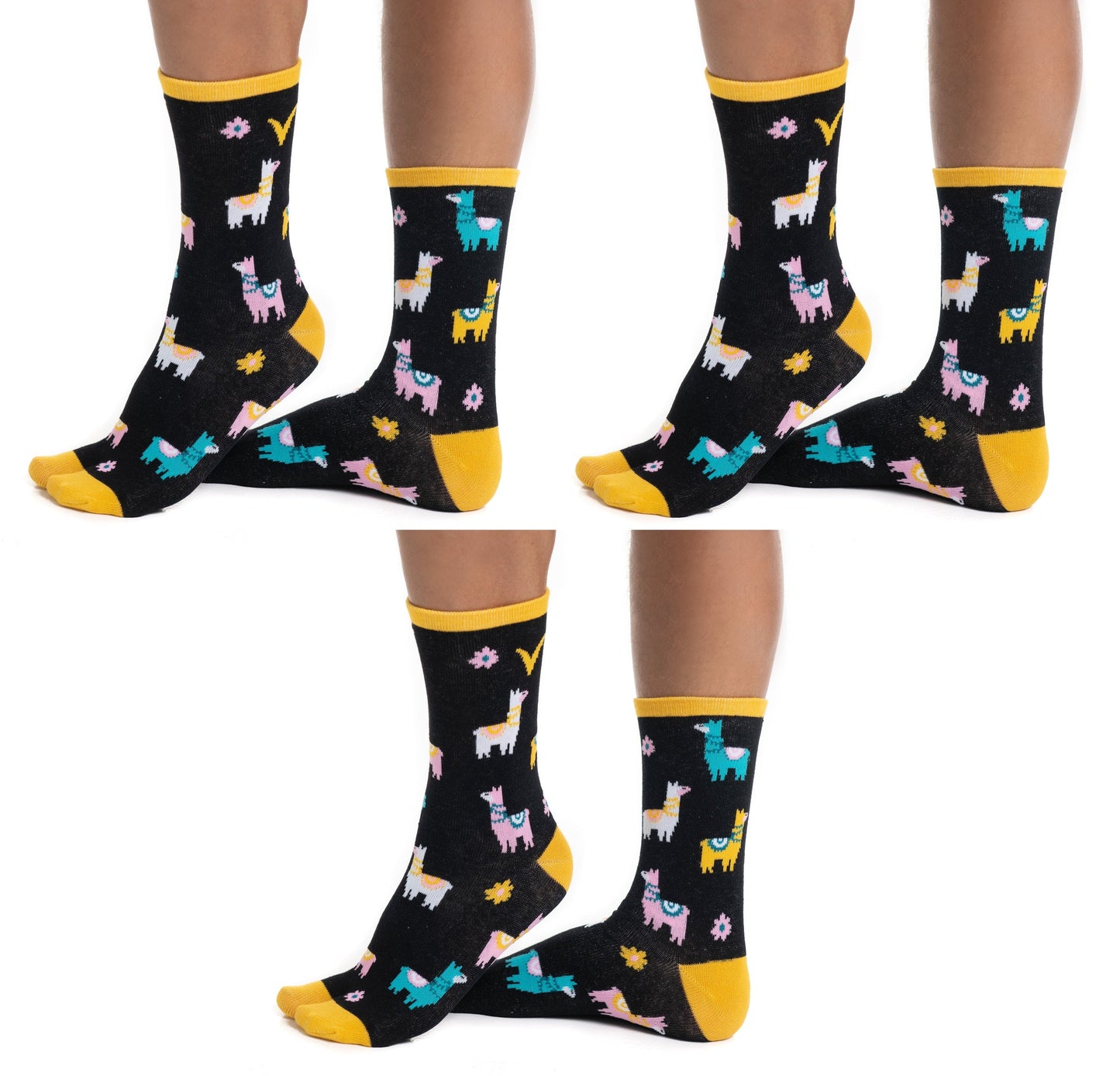 V-Toe Tabi Fun Pattern Socks - Ninja & Sushi - 3 Pairs