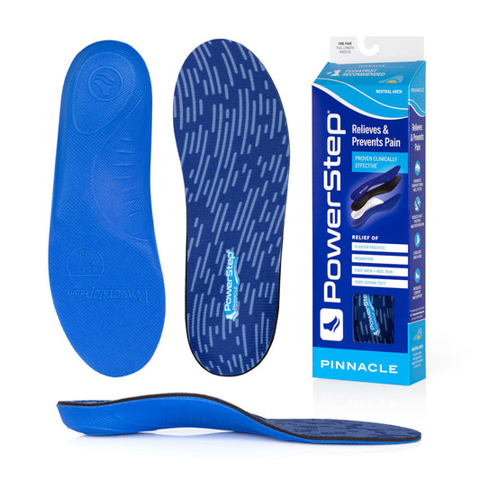 Powerstep Pinnacle full Length Insoles for Dress, Casual, or Athletic shoes, Men's and Women's