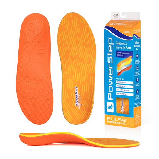 Powerstep PULSE Performance: Premium full Length Insoles for Casual and Athletic shoes, Men's and Women's