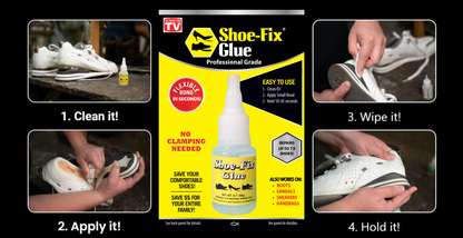 Shoe-Fix Glue: Professional Grade Shoe Repair Glue For Shoes, Sandals and more