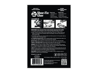 Shoe-Fix Glue BLACK: Professional Grade Shoe Repair Glue For Shoes, Sandals and more