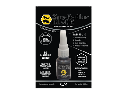 Shoe-Fix Glue BLACK: Professional Grade Shoe Repair Glue For Shoes, Sandals and more