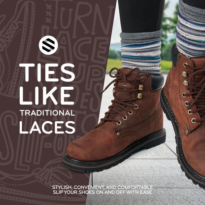 Dark Brown Round Elastic Stretch Shoelaces