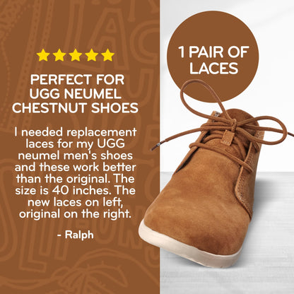 Light Brown Round Elastic Stretch Shoelaces