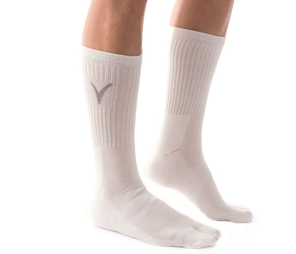 V-Toe Athletic Split-Toe Tabi Crew Socks