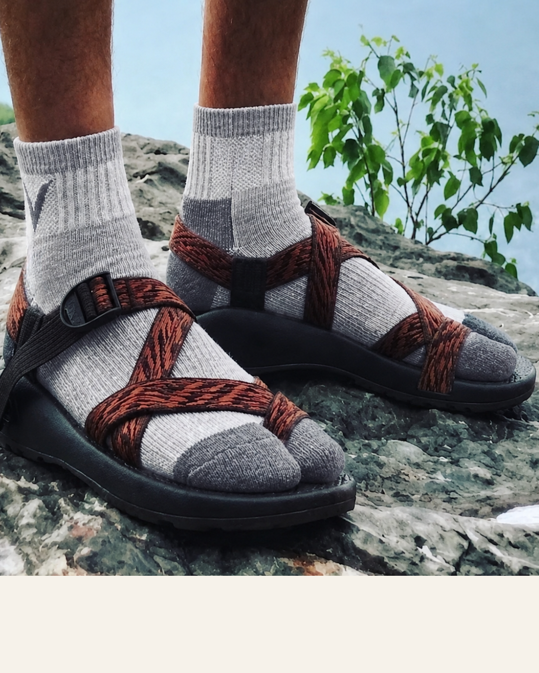 V-Toe Wool Tabi Socks - Light Grey - 3 Pairs