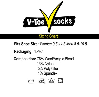 V-Toe Wool Blend Flip-Flop Split-Toe Socks
