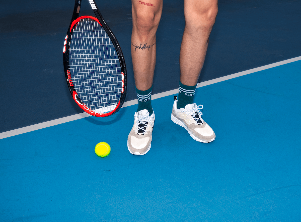 Fulton Teal Crew Socks